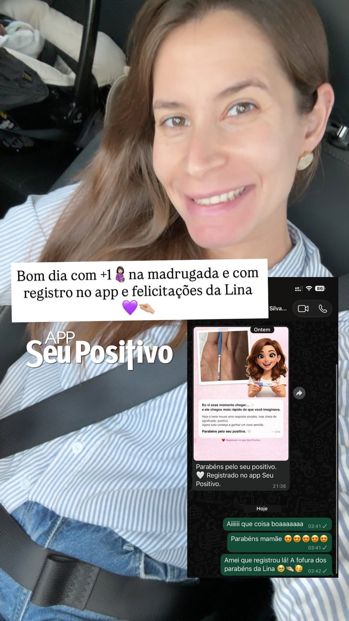 Positivo registrado no App Seu Positivo